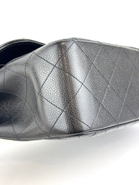 Black Caviar Classic Double Flap SHW