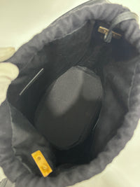 Rive Gauche Bucket Bag Black Wool / Gold YSL Emblem