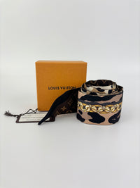 Silk Leogram Print BB Bandeau Scarf