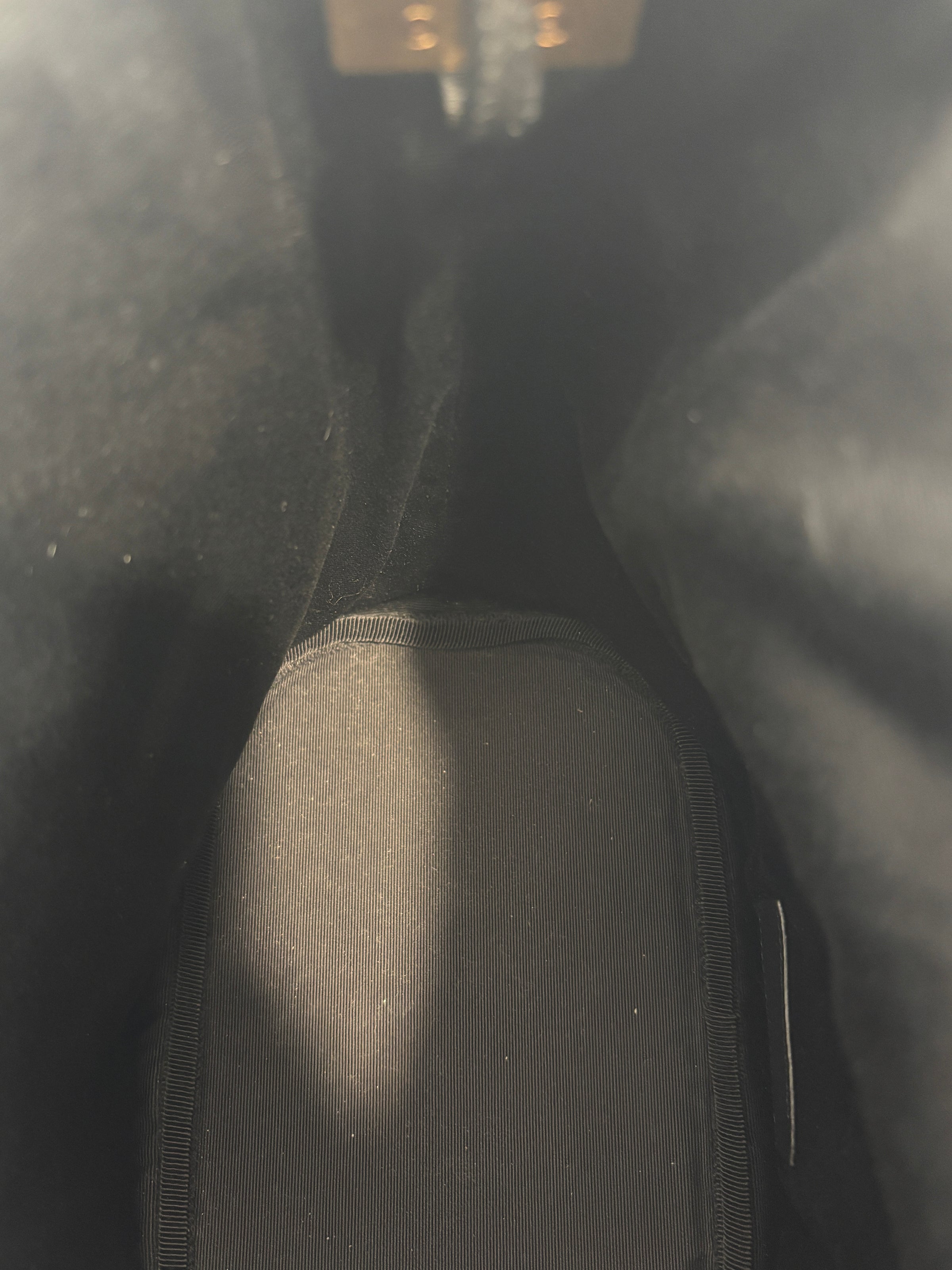 Rive Gauche Bucket Bag Black Wool / Gold YSL Emblem