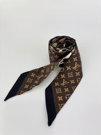 Silk Leogram Print BB Bandeau Scarf
