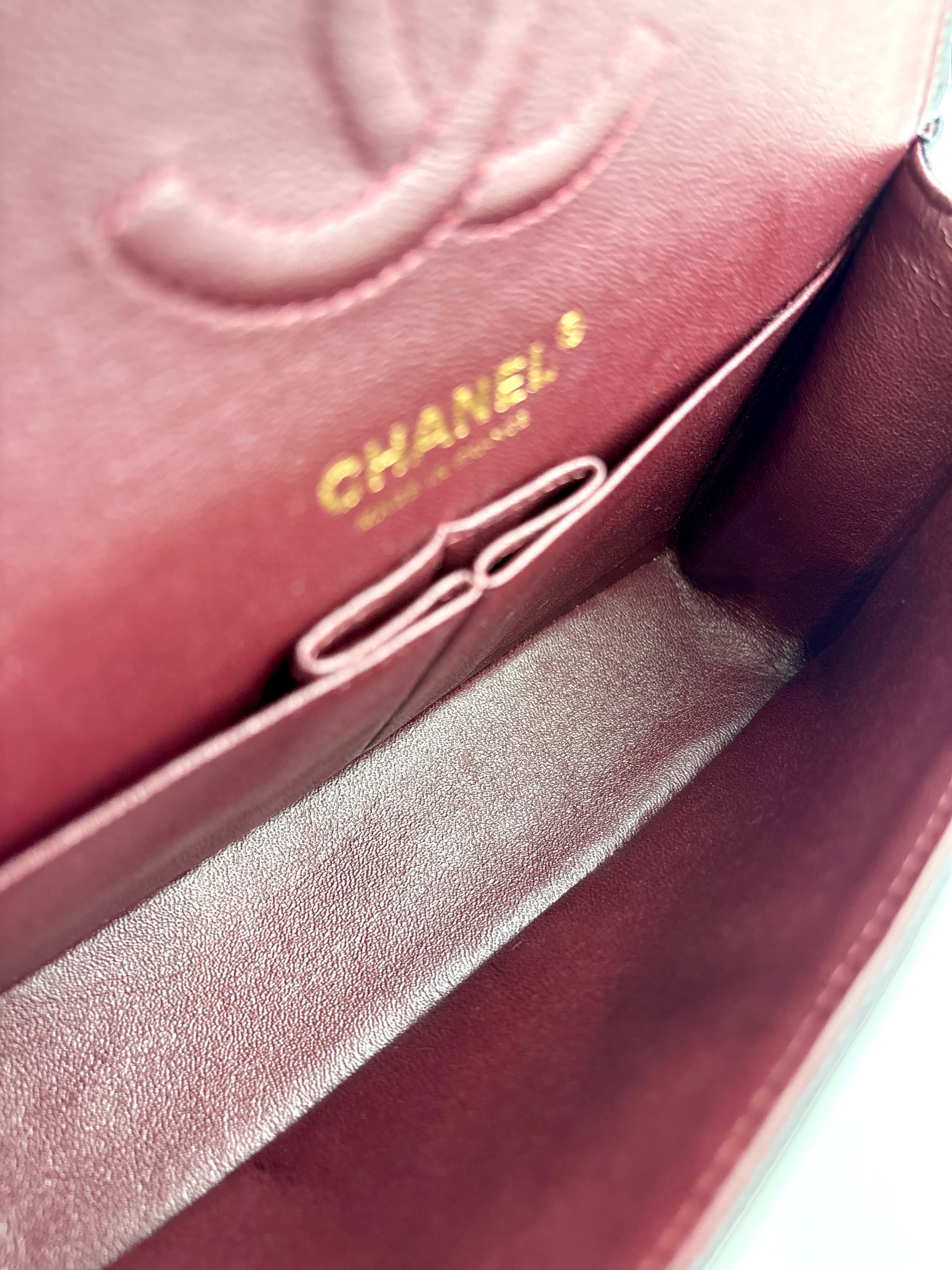 Classic Small Double Flap Black Caviar GHW - Glampot