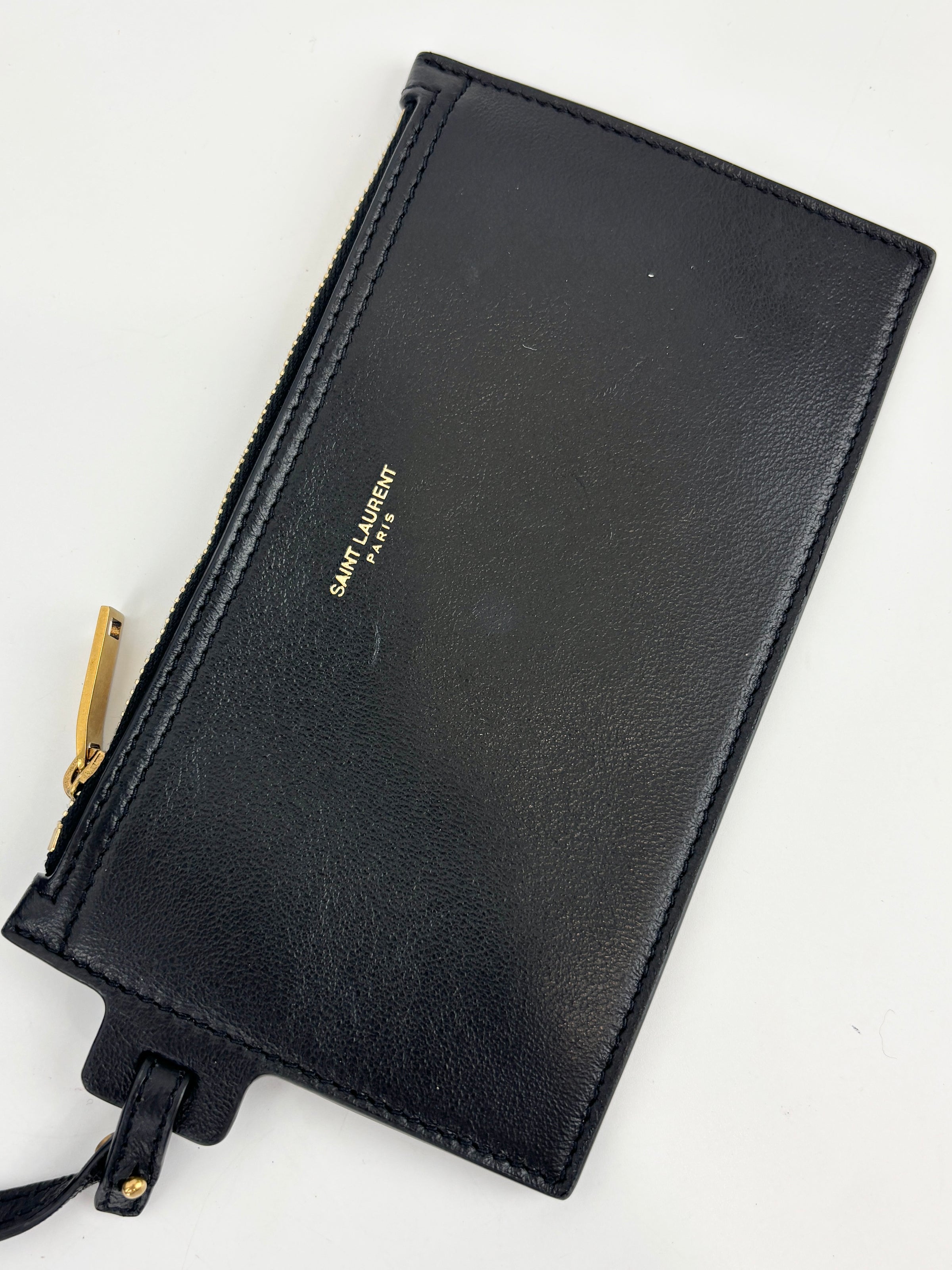Rive Gauche Bucket Bag Black Wool / Gold YSL Emblem