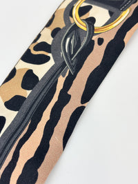 Silk Leogram Print BB Bandeau Scarf