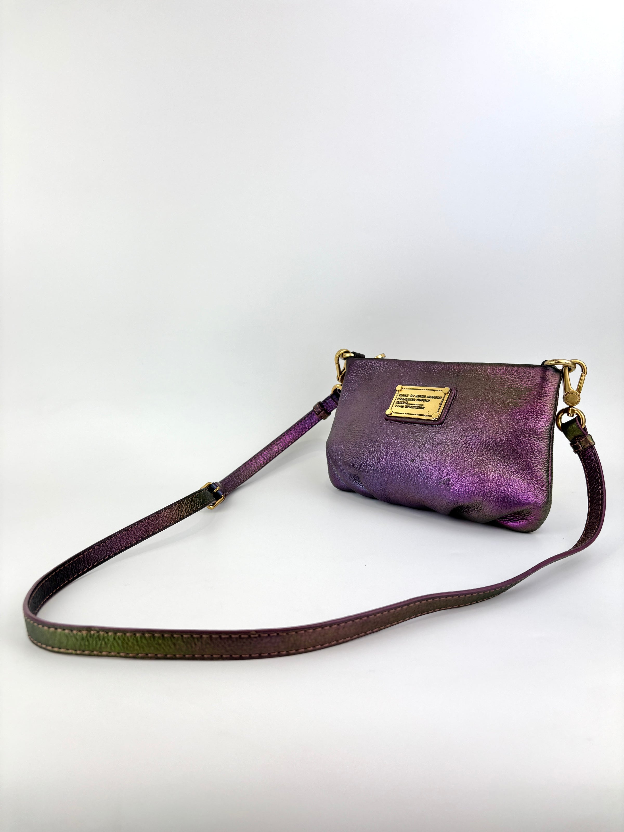 Classic Q Crossbody Iridescent Purple - Glampot