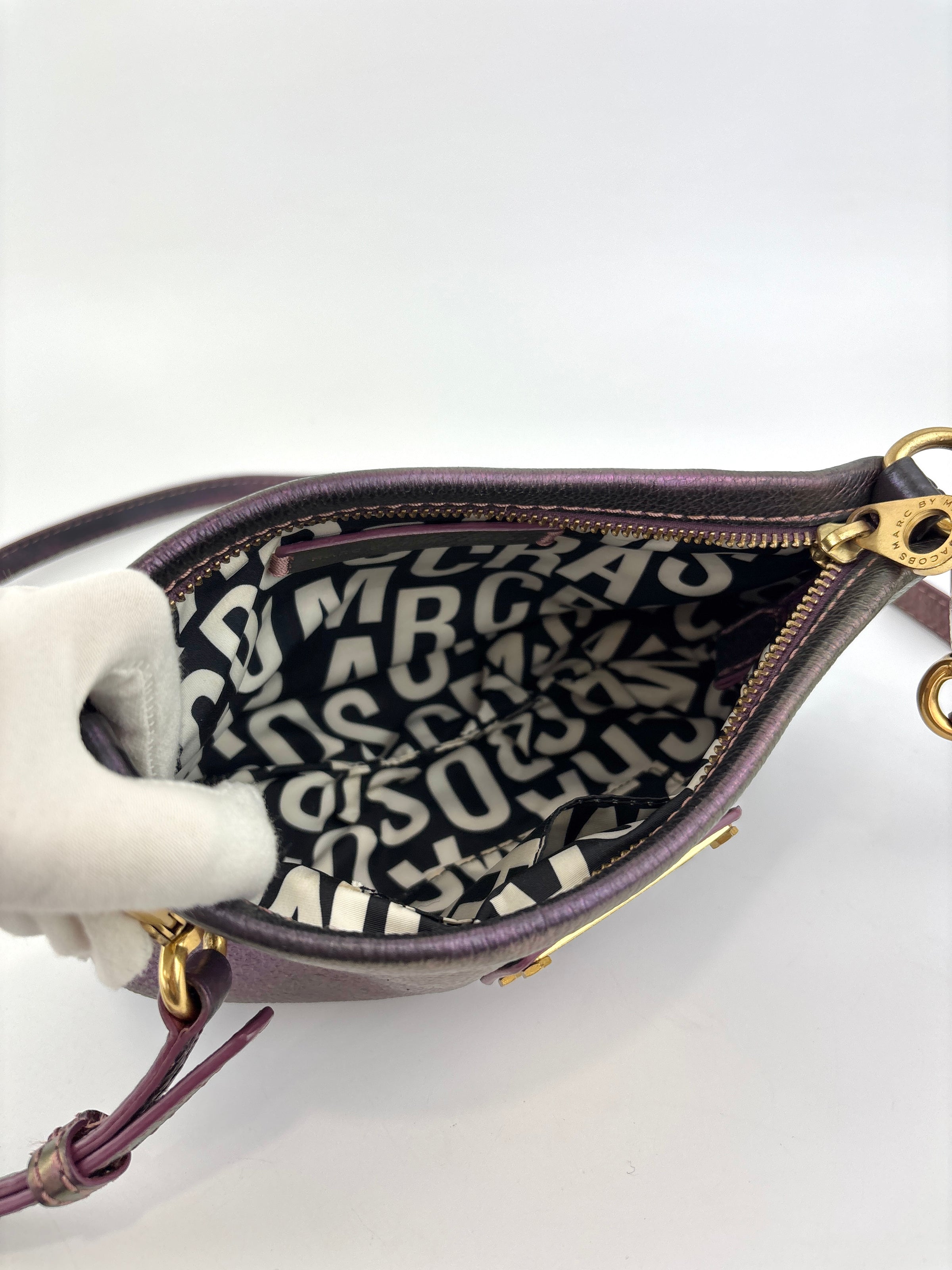 Classic Q Crossbody Iridescent Purple - Glampot