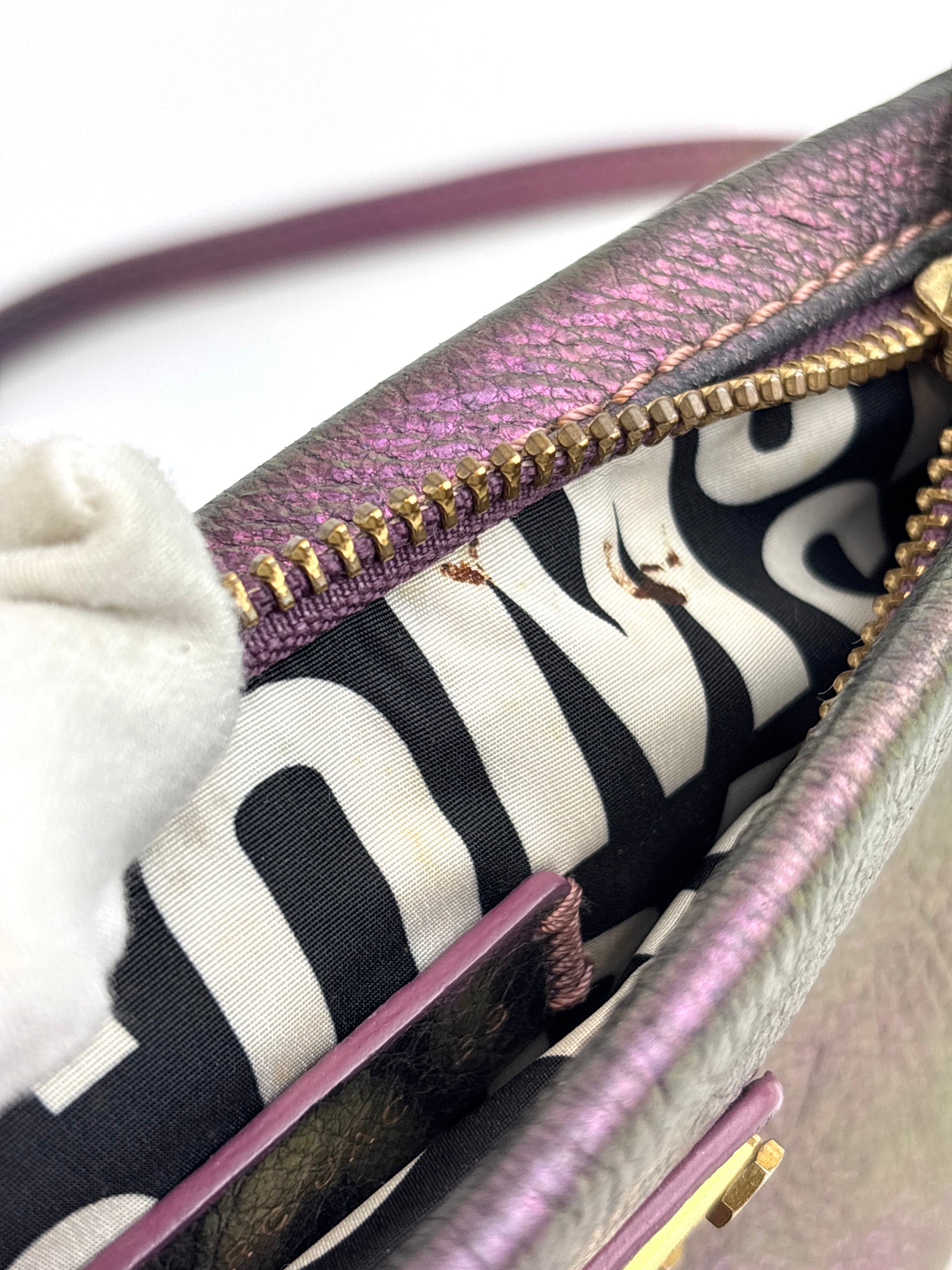 Classic Q Crossbody Iridescent Purple - Glampot