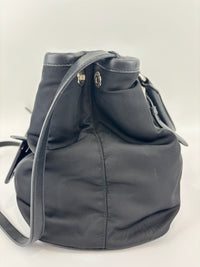 1BA832 Black Nylon & Soft Calf 2Way Tote
