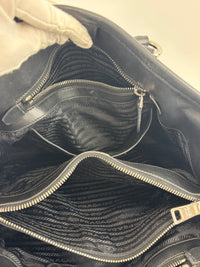 1BA832 Black Nylon & Soft Calf 2Way Tote