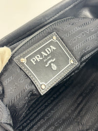 1BA832 Black Nylon & Soft Calf 2Way Tote