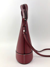 Small Lily Tote Bag Small Classic Grain & Silky Calf Leather Burgundy