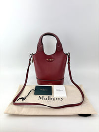 Small Lily Tote Bag Small Classic Grain & Silky Calf Leather Burgundy