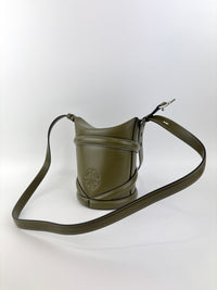 The Curve Bucket Bag in Olive Green