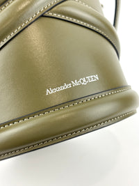 The Curve Bucket Bag in Olive Green