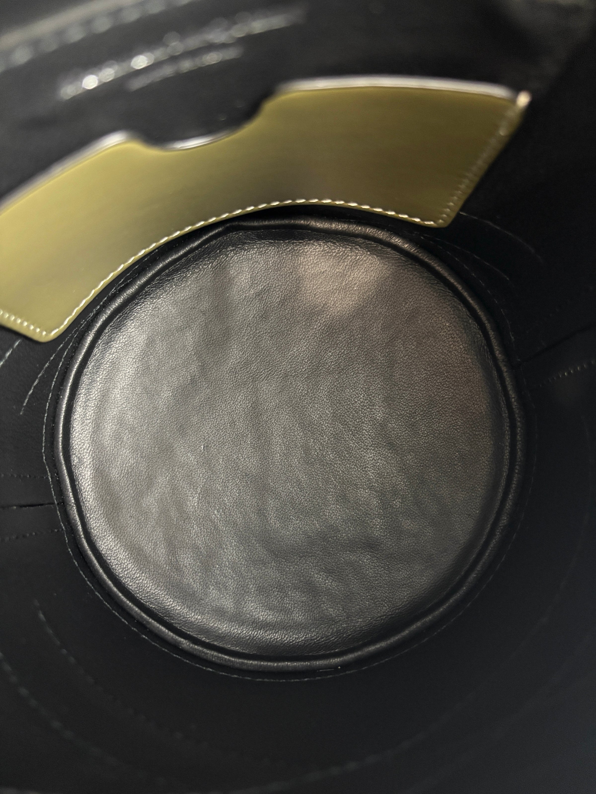 The Curve Bucket Bag in Olive Green