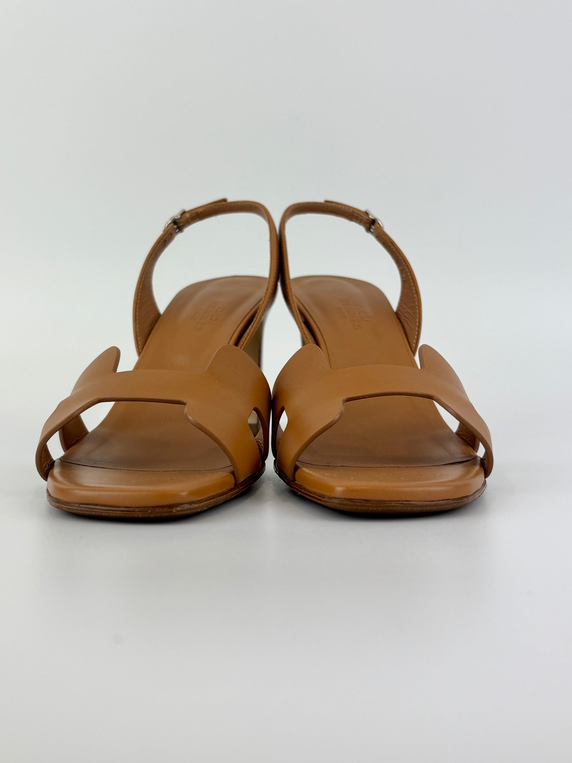 Eternite 80 Veau Naturale Slingback Sandals Size 36