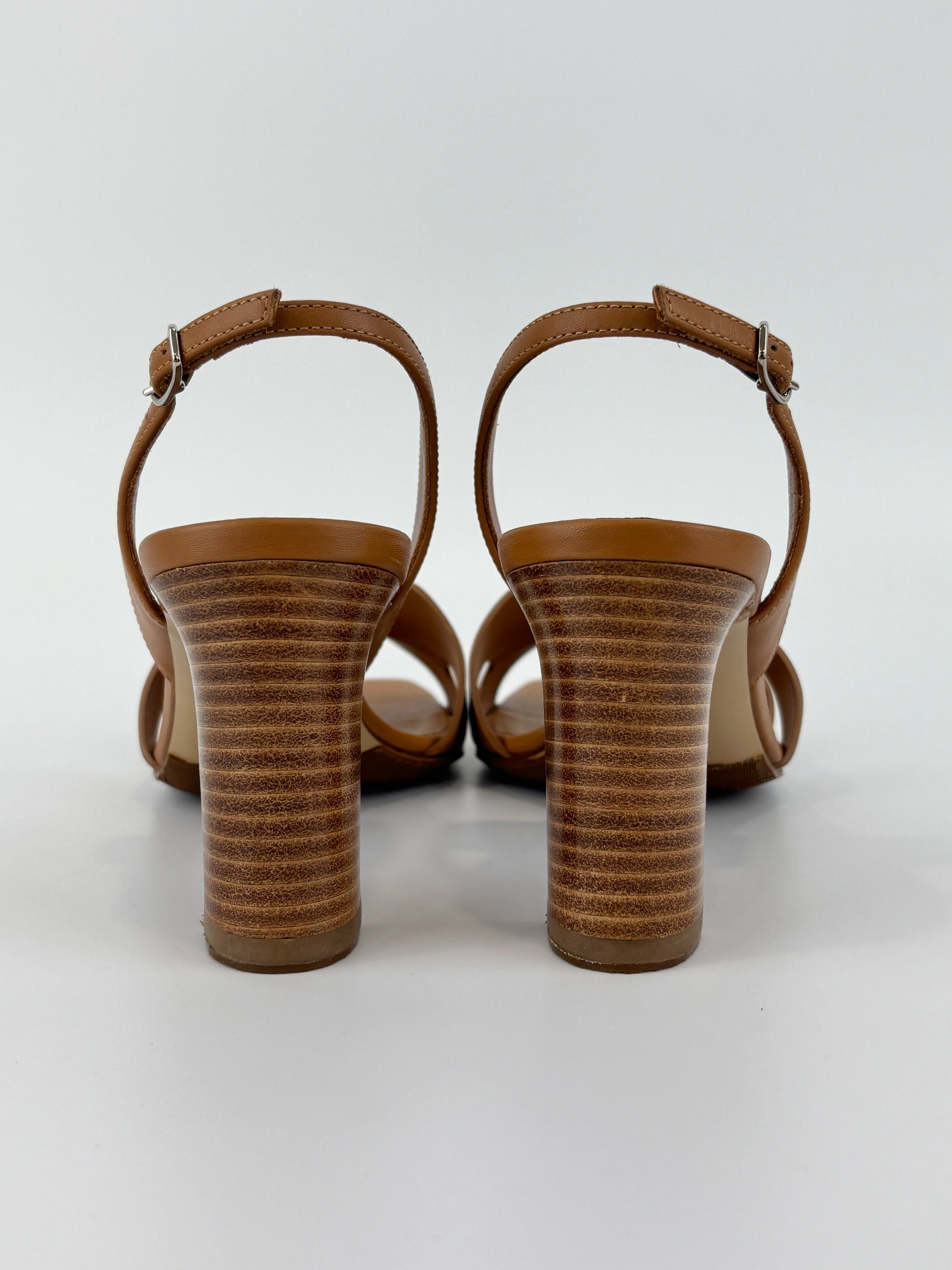 Eternite 80 Veau Naturale Slingback Sandals Size 36