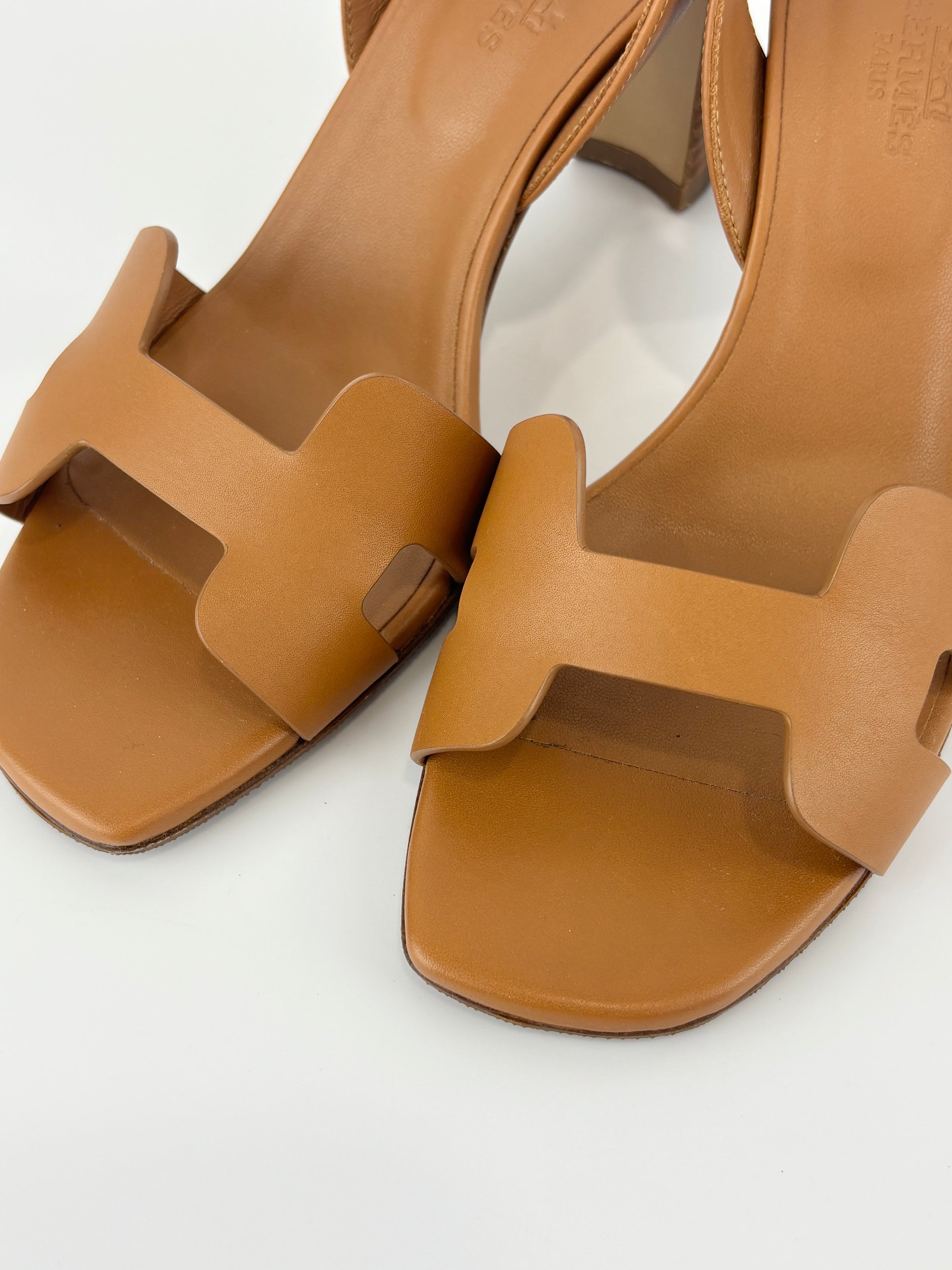 Eternite 80 Veau Naturale Slingback Sandals Size 36