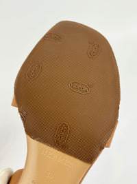 Eternite 80 Veau Naturale Slingback Sandals Size 36