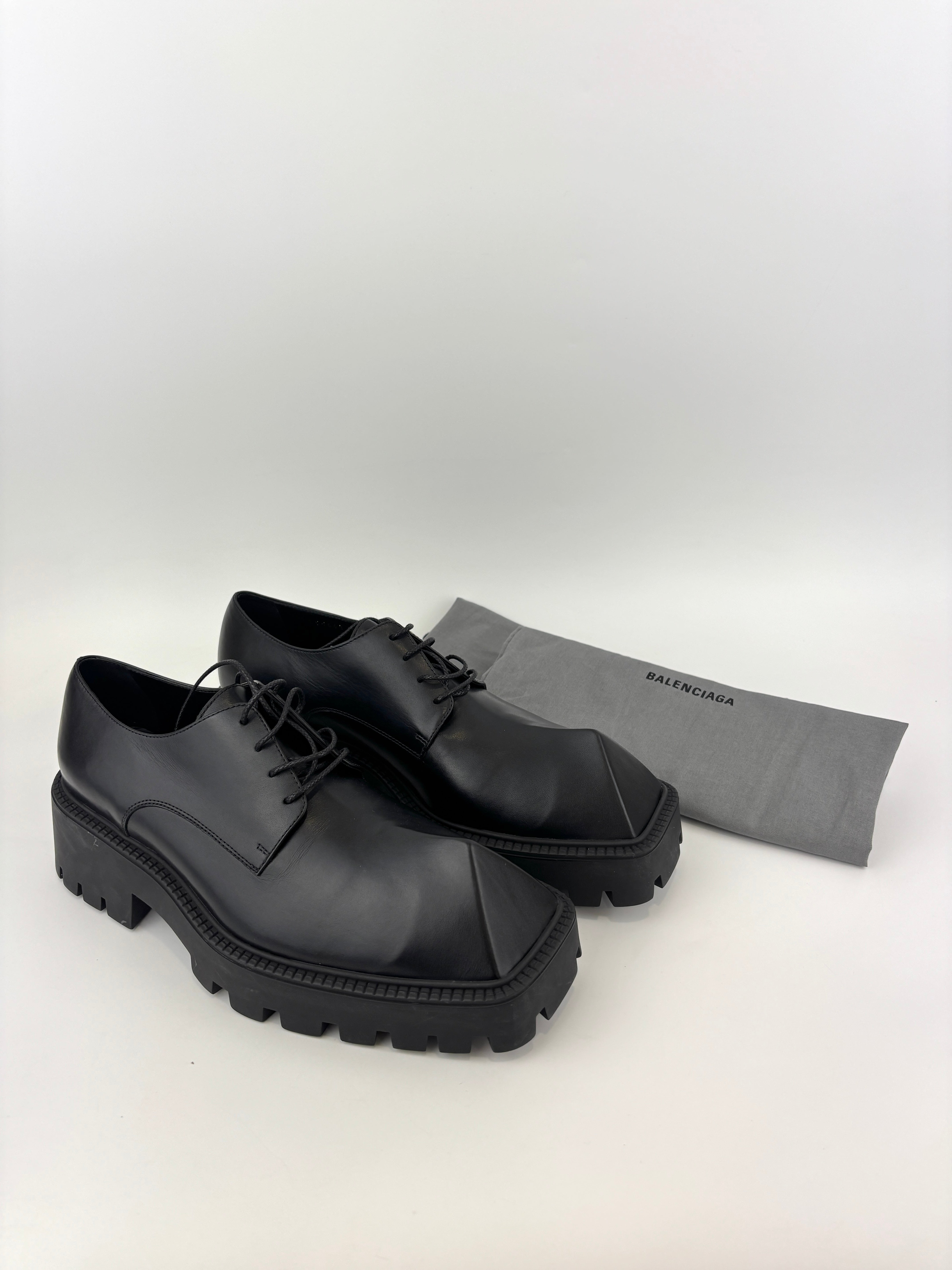 Balenciaga Men's Rhino Derby Black Size 39 | Glampot