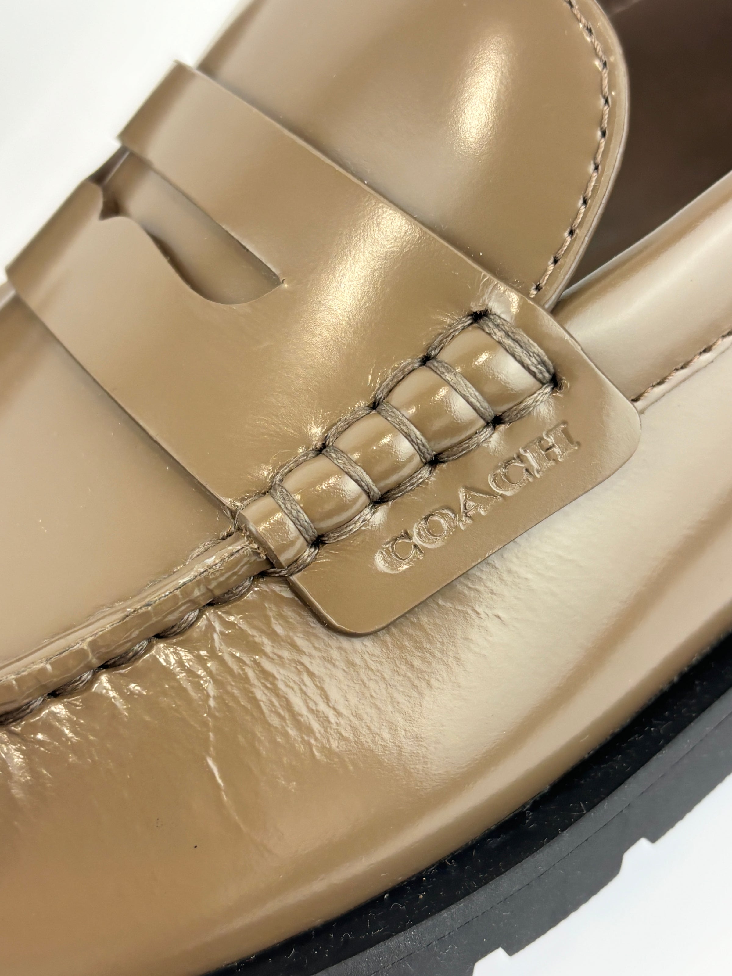 Reagan Penny Loafers Dark Stone US 7D / EU 40