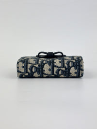 Dior Promenade Glycine Wallet Blue Dior Oblique Jacquard
