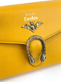 521550 Mustard Yellow Garden Series Bat Dionysus Wallet on Chain - Glampot