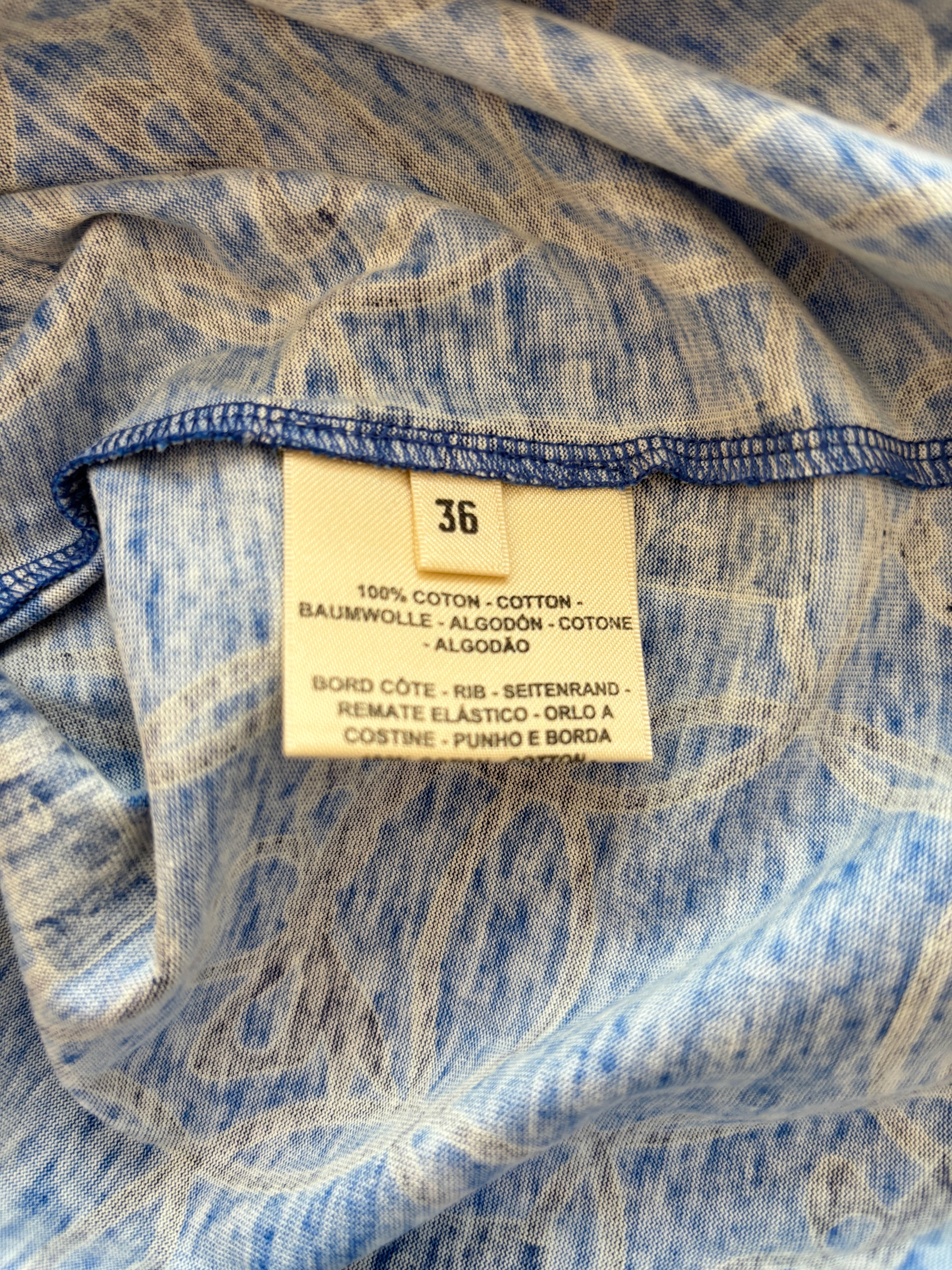 AW2022 La Promenade du Matin T-Shirt Blue Size 36