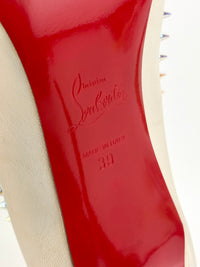 Anjalina 85 Pumps in Snow/ Clear Studs Size 39