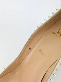 Anjalina 85 Pumps in Snow/ Clear Studs Size 39