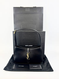 Saint Laurent Le 5 A 7 in Black Smooth Leather
