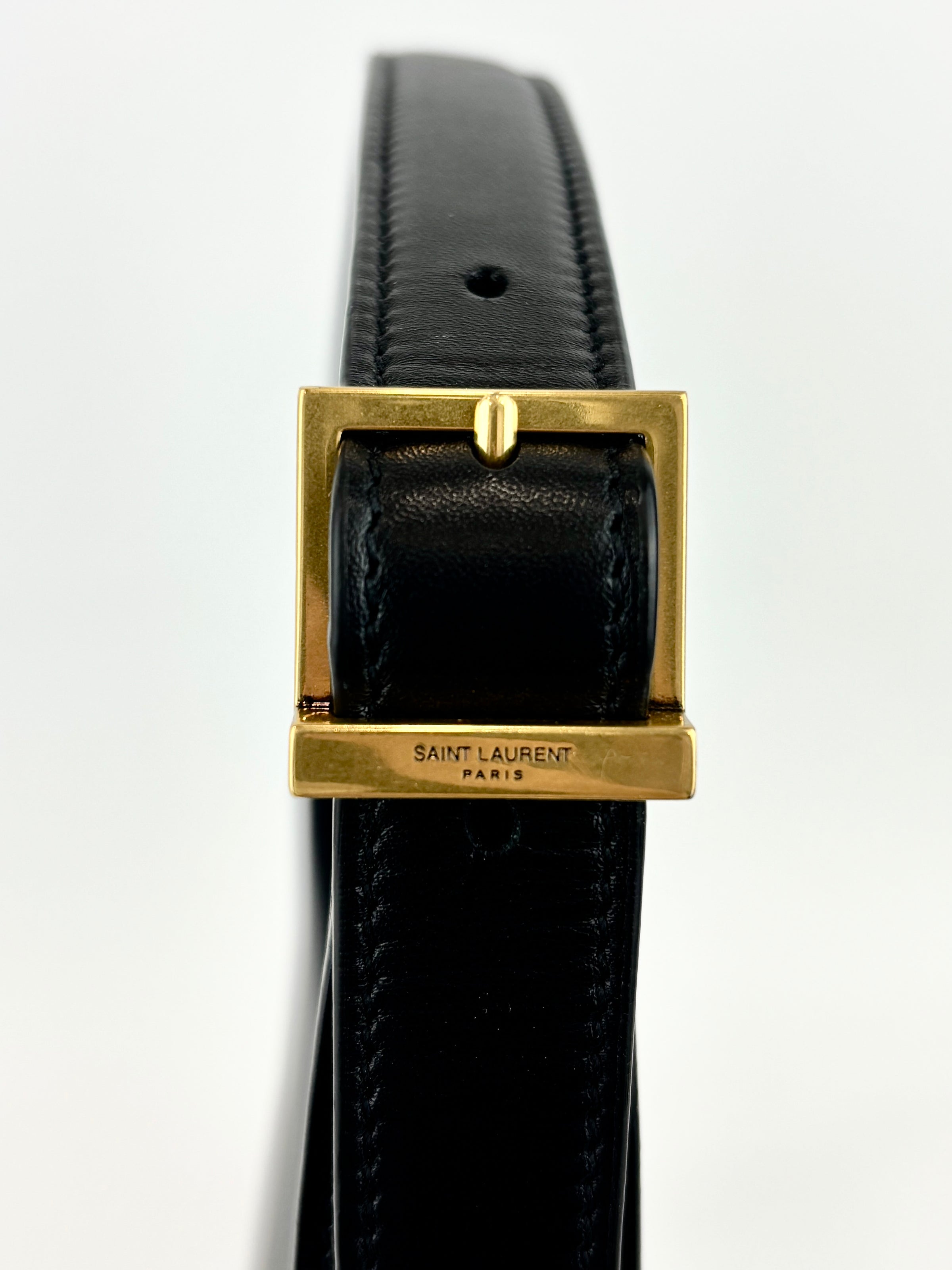 Saint Laurent Le 5 A 7 in Black Smooth Leather