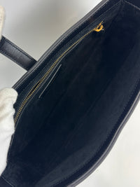 Saint Laurent Le 5 A 7 in Black Smooth Leather