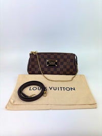 Eva Clutch Damier Ebene Canvas