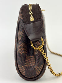Eva Clutch Damier Ebene Canvas