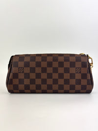 Eva Clutch Damier Ebene Canvas