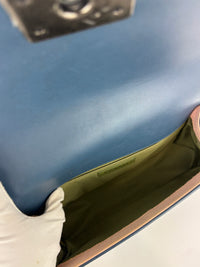 Chanel Old Medium Boy in Blue Quilted Lambskin