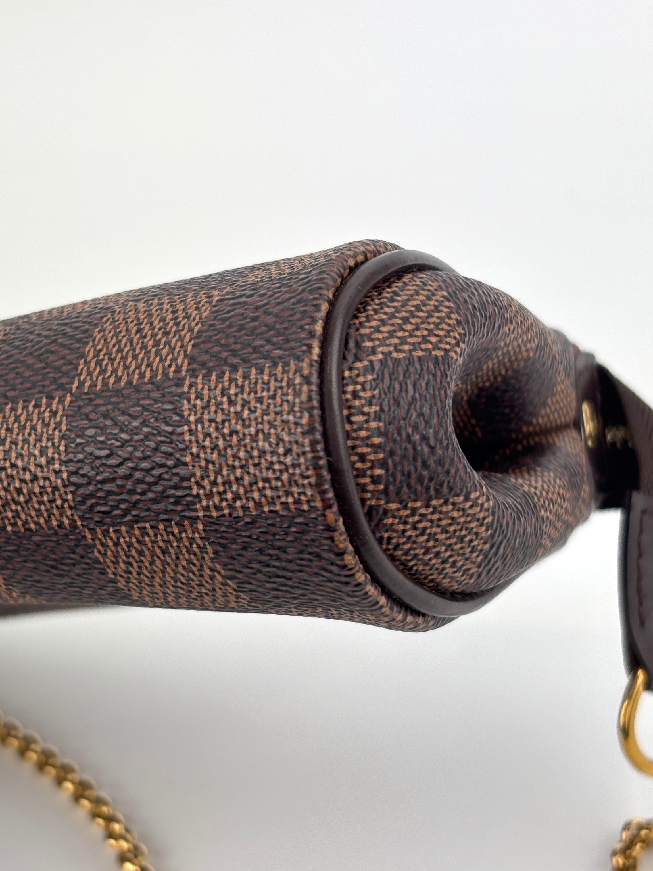 Eva Clutch Damier Ebene Canvas