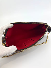 Eva Clutch Damier Ebene Canvas