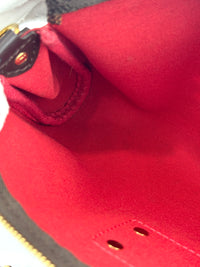 Eva Clutch Damier Ebene Canvas