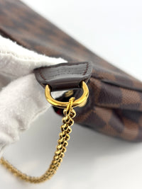 Eva Clutch Damier Ebene Canvas