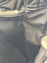 Large Patent Cannage Lady Dior Soft Shopping Tote Black SHW
