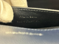 Saint Laurent Medium Envelope Bag in Navy Grain De Poudre SHW