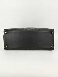 Chanel Paris Salzburg Large CC Accordion Shopping Tote in Black Caviar RHW