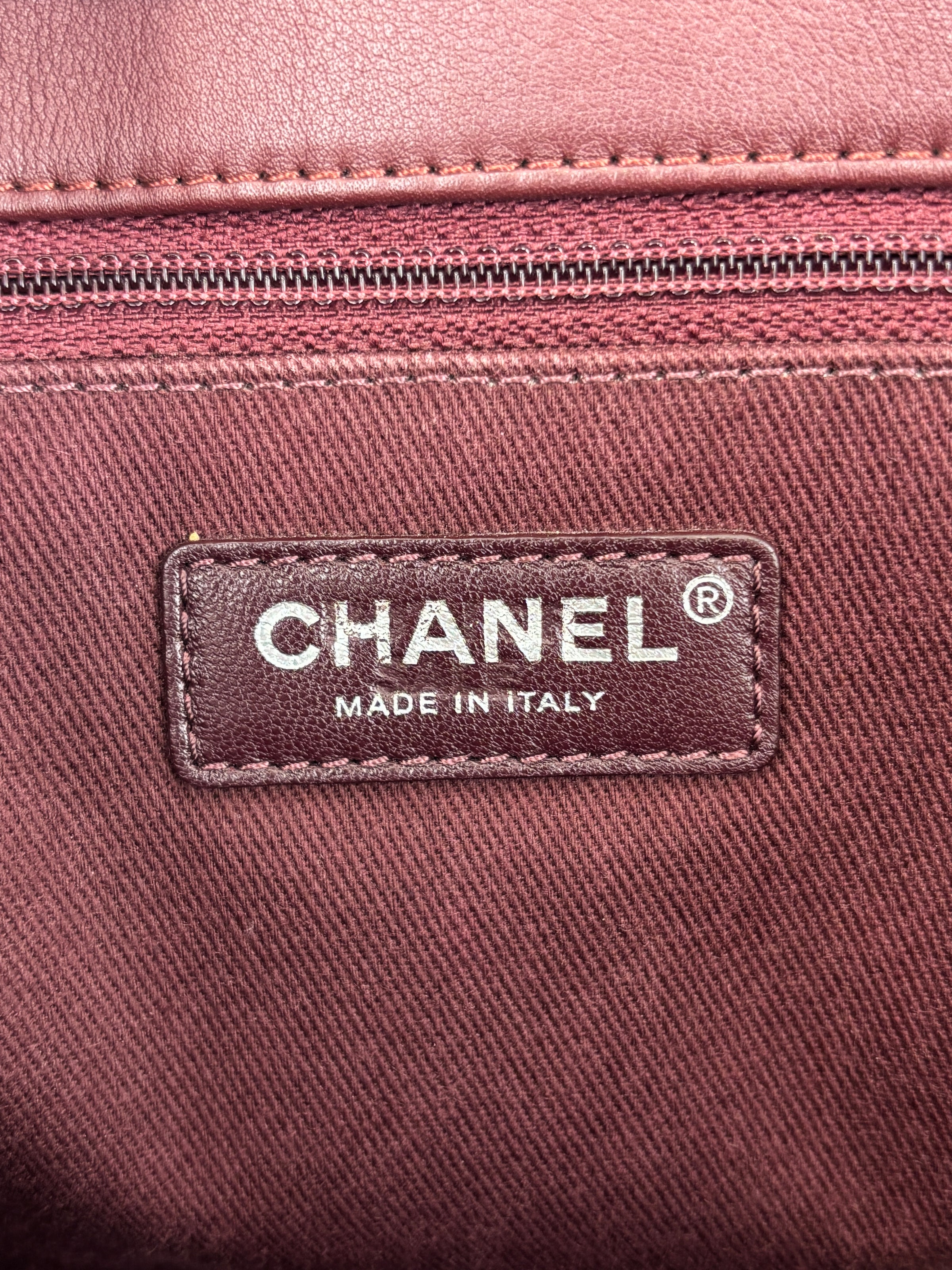 Chanel Paris Salzburg Large CC Accordion Shopping Tote in Black Caviar RHW