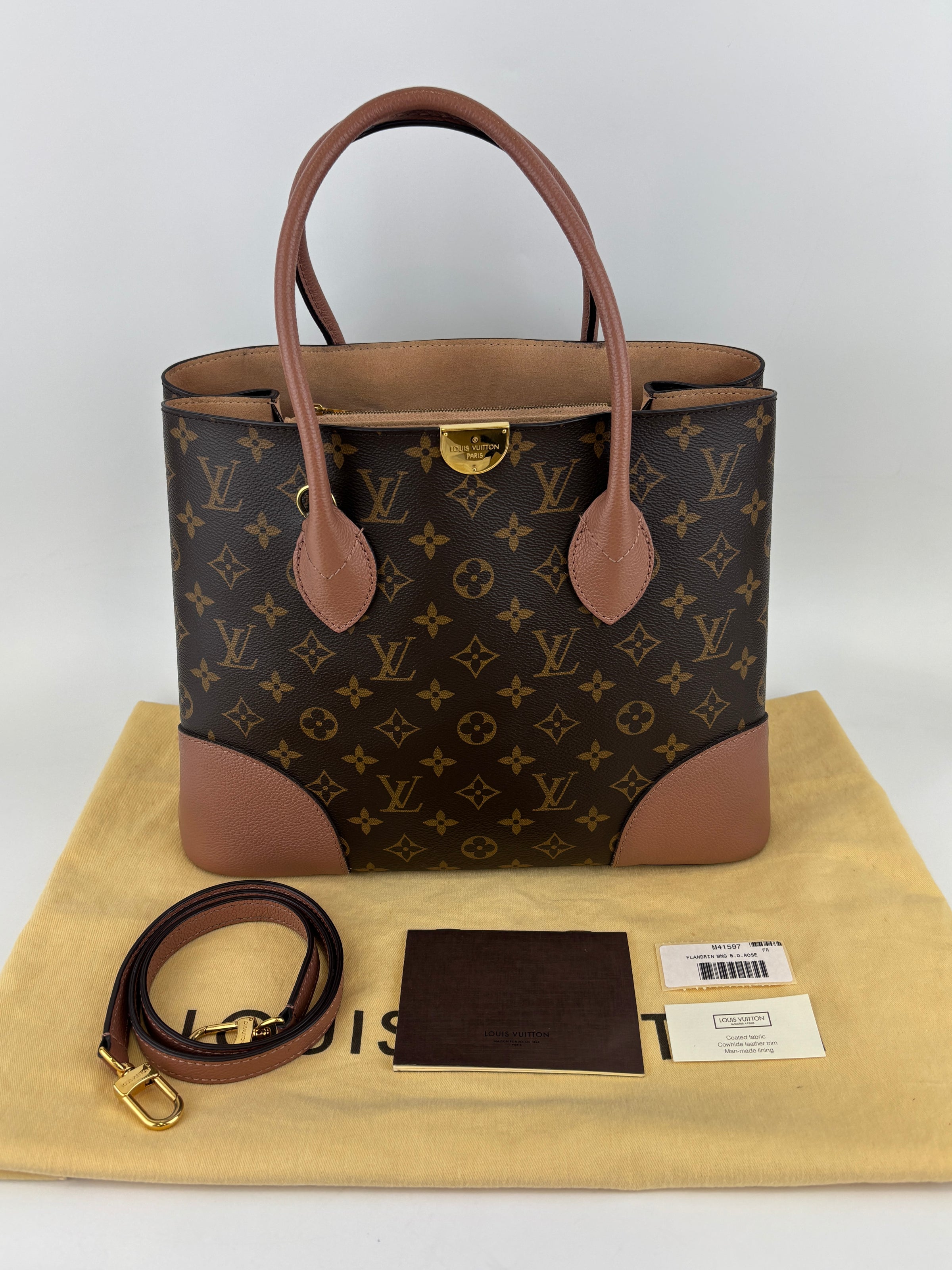 Louis Vuitton M41597 Flandrin Monogram Canvas Rose