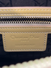 Dior Medium Lady Dior Patent Yellow GHW