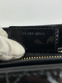 Dior Medium Lady Dior Patent Black GHW