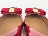 Vara Bow Pimpa in Rosso Patent Calfskin Size 8 - Glampot
