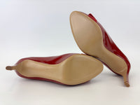 Vara Bow Pimpa in Rosso Patent Calfskin Size 8 - Glampot